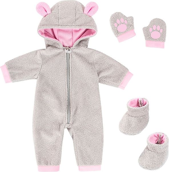 Bayer Puppenkleidung Plüschoverall 38-42 (Set, 3-tlg) günstig online kaufen
