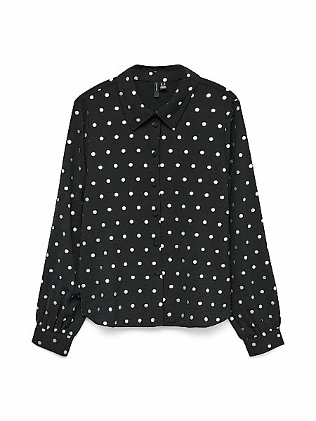 Vero Moda Langarmbluse "VMCARLA FOIL L/S SHIRT WVN GA" günstig online kaufen