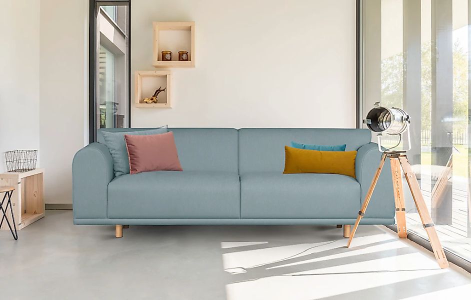 OTTO home 3-Sitzer "Maroon" in skandinavischem Design, mit losen Kissen günstig online kaufen