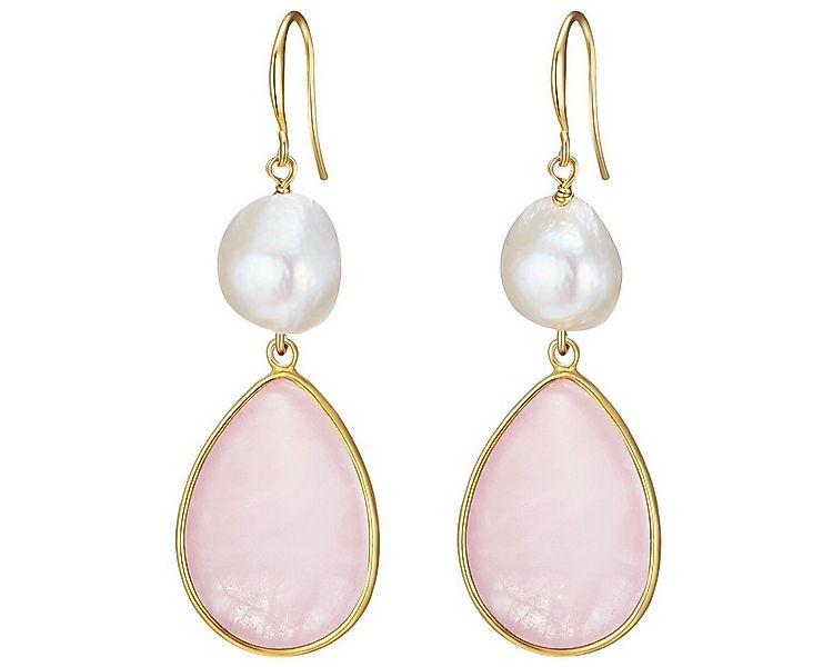 Lulu & Jane Paar Ohrhänger gelbgold günstig online kaufen