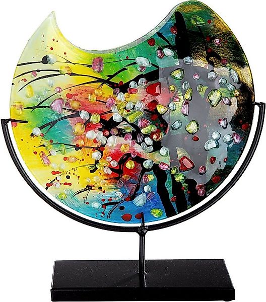 Casablanca by Gilde Tischvase Nicosia (1 St), dekorative Vase aus Glas, Blu günstig online kaufen