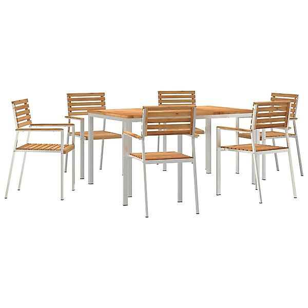vidaXL 7-Teiliges Garten Essset aus Massivem Teakholz 3334784 günstig online kaufen