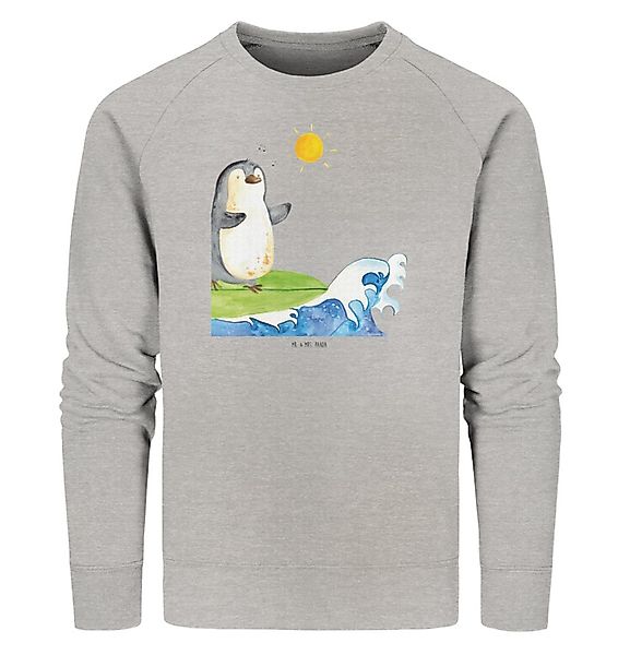Mr. & Mrs. Panda Longpullover Pinguin Surfer Größe S - Heather Grey - Gesch günstig online kaufen