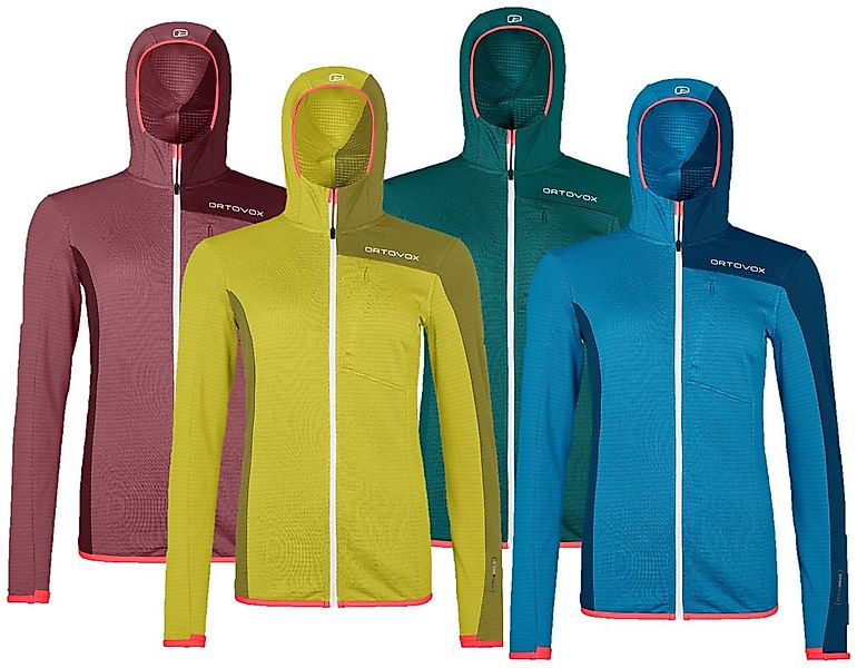 Ortovox Fleece Light Grid Hooded JKT Women - Fleecejacke (Modell 2022/2023) günstig online kaufen