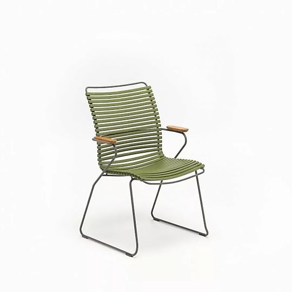 Outdoor Stuhl Click hohe Rückenlehne olivgrün günstig online kaufen