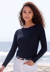 Vivance Langarmshirt mit modischer Rippstruktur aus günstig online kaufen