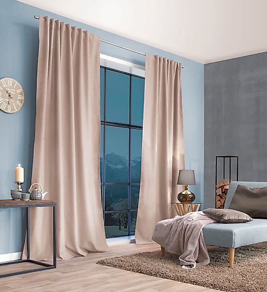 HOME WOHNIDEEN Gardine »PELLU«, (1 St.), THERMOCHENILLE, UNI günstig online kaufen