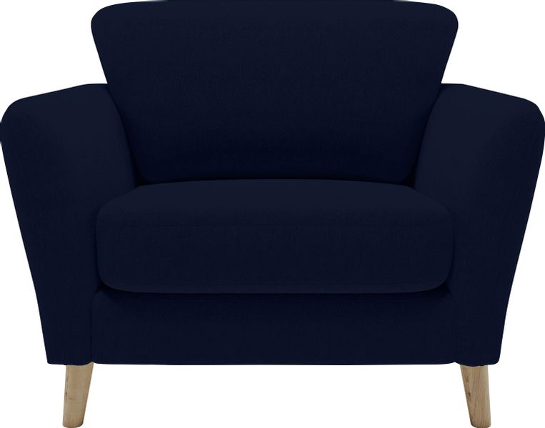 Home affaire Sessel MARSEILLE, Massivholzbeine Eiche, günstig online kaufen