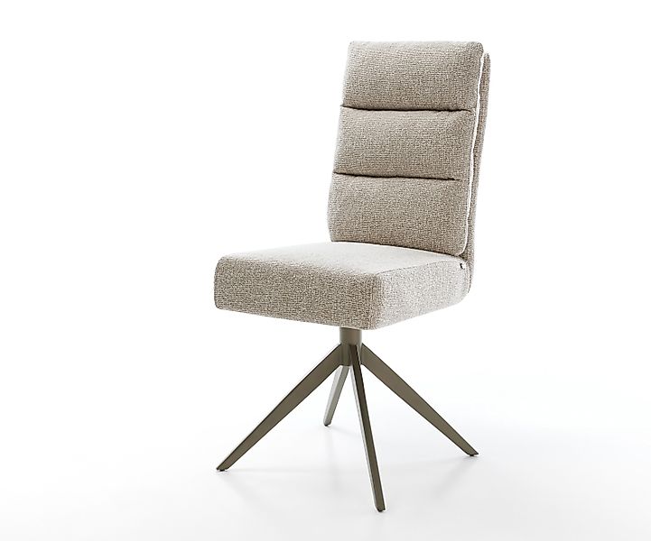 Drehstuhl Pela-Flex Webstoff Soft Beige Kreuzgestell breit Effektfinish Tit günstig online kaufen