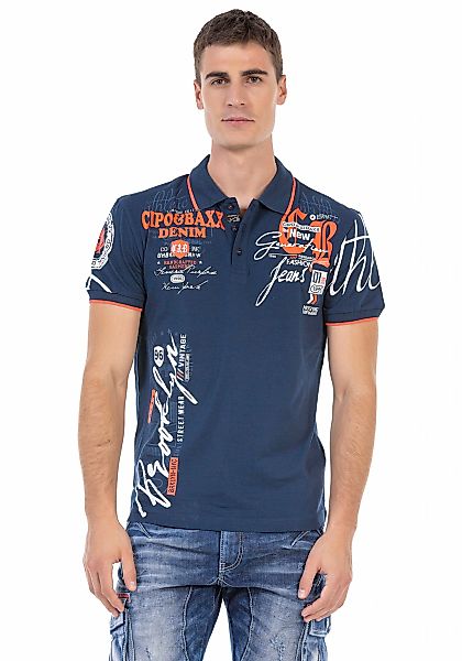 Cipo & Baxx Poloshirt mit markantem günstig online kaufen