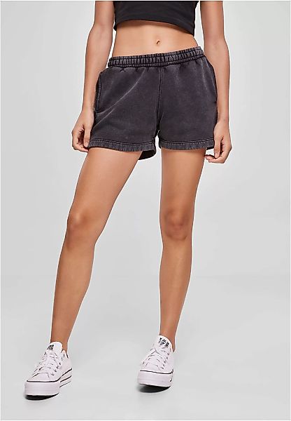 URBAN CLASSICS Sweatshorts Urban Classics Damen Ladies Stone Washed Shorts günstig online kaufen