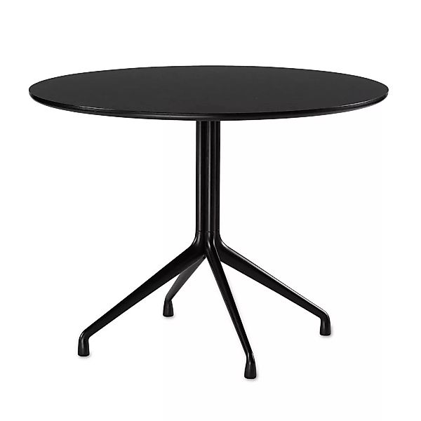 HAY - About a Table AAT 20 Esstisch Linoleum Ø100cm - schwarz/Tischplatte L günstig online kaufen