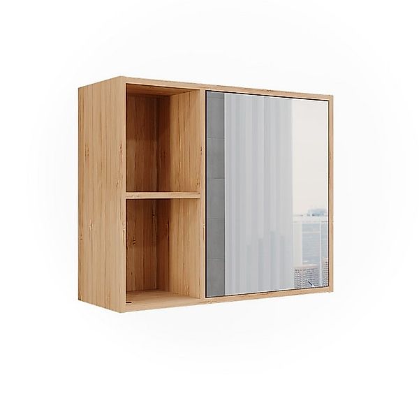 Vicco Badspiegelschrank Lucie Bambus 54 x 45 cm mit Spiegel günstig online kaufen