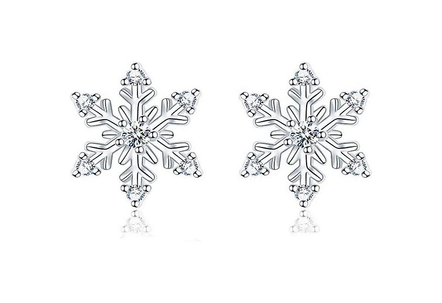LuxusKollektion Schmuckset Ohrstecker Damen 925 Silber Elch Schneeflocken m günstig online kaufen