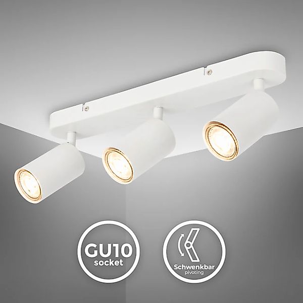 B.K.Licht Deckenspot »Deckenlampe schwenkbar, GU10 Deckenleuchte«, 1 flammi günstig online kaufen