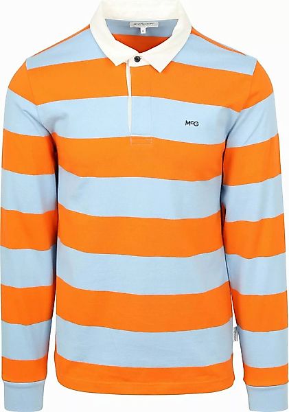 McGregor Rugbyshirt Streifen Orange Blau - Größe XXL günstig online kaufen