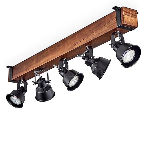 hofstein Deckenleuchte moderne Deckenlampe aus Metall/Holz günstig online kaufen