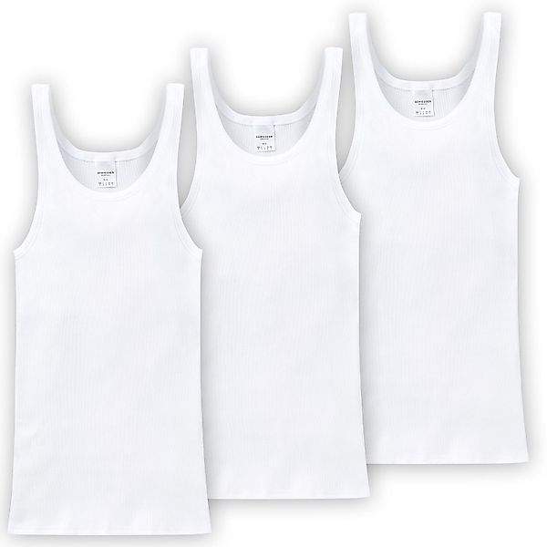 Schiesser Unterhemd Basic (3-St) schlichtes Basic-Unterhemd günstig online kaufen