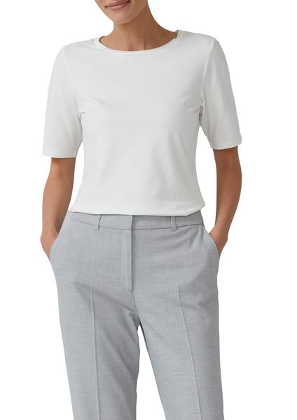 s.Oliver BLACK LABEL T-Shirt mit Satindetail günstig online kaufen