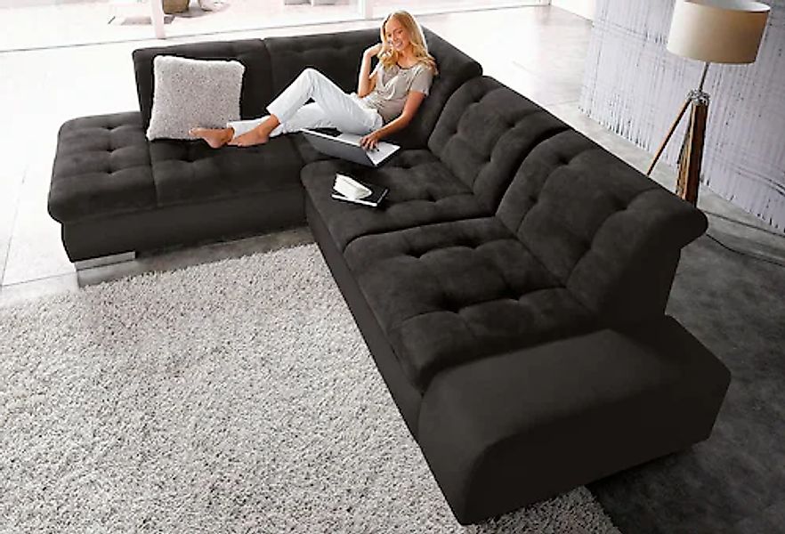 sit&more Ecksofa »Pale L-Form«, inklusive Kopfteilverstellung, wahlweise mi günstig online kaufen