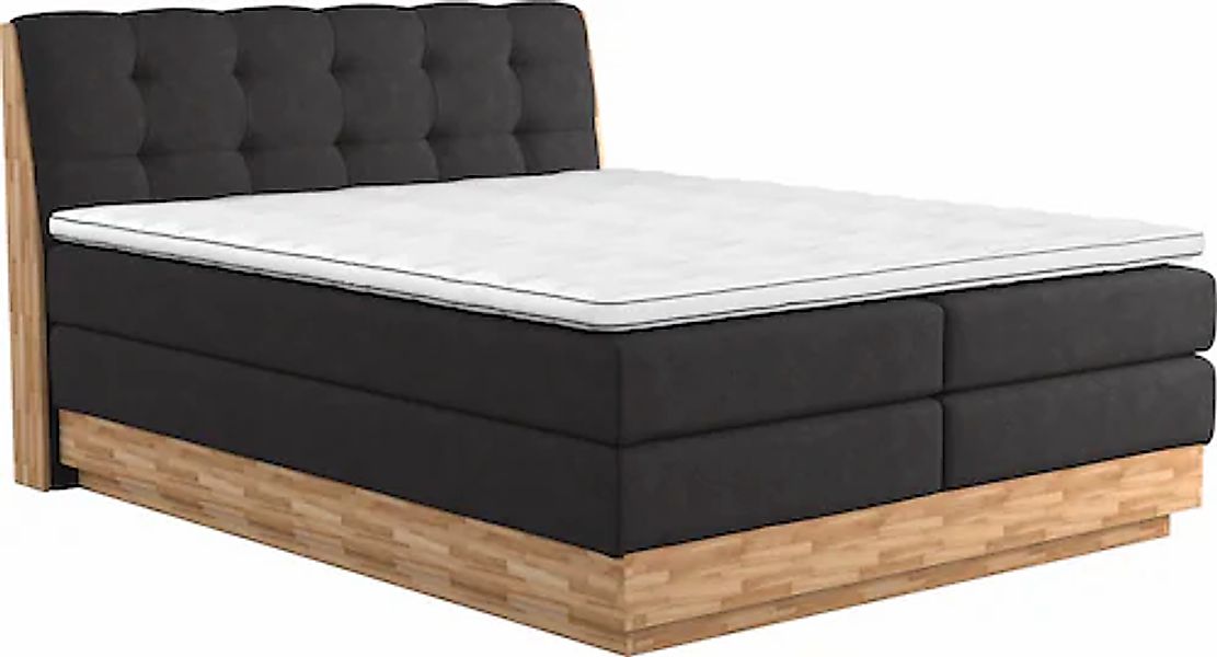 Home affaire Boxspringbett "Naome", Boxspringbett, Inklusive Topper günstig online kaufen