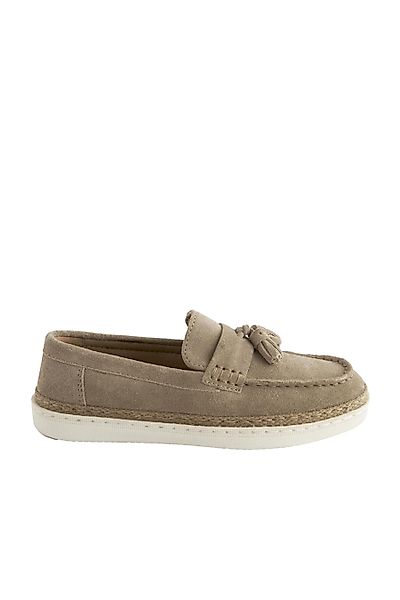 Next Slipper aus Veloursleder mit Quastendetail günstig online kaufen