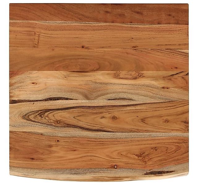 vidaXL Tischplatte Schreibtischplatte 80x80x2,5 cm Massivholz Naturkante (1 günstig online kaufen