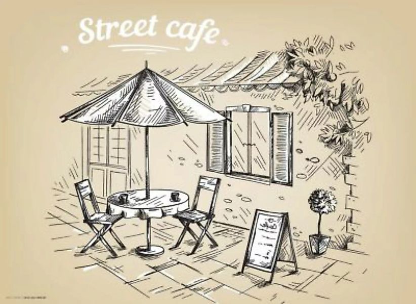 tischsetmacher Tischset Platzsets abwaschbar - Street Cafe Grafik - aus ers günstig online kaufen