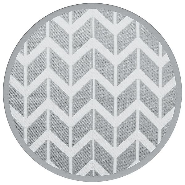 vidaXL Outdoorteppich Outdoor-Teppich ARAKIL Grau Ø120 günstig online kaufen