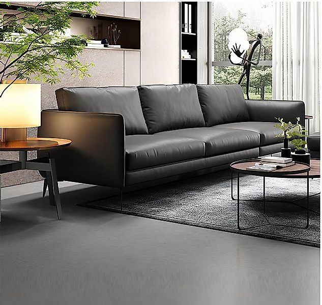 Xlmoebel Sofa Modernes 3-Sitzer Ledersofa in stilvollem Design für Wohnland günstig online kaufen