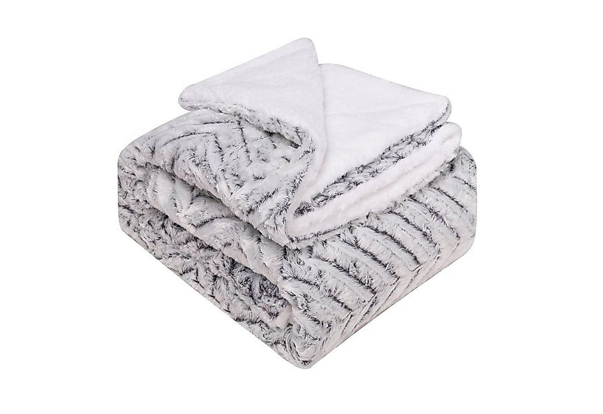 Rosnek Tagesdecke Doppellagig, warm, zottelig, dick, für Babydecke Sofa Bet günstig online kaufen