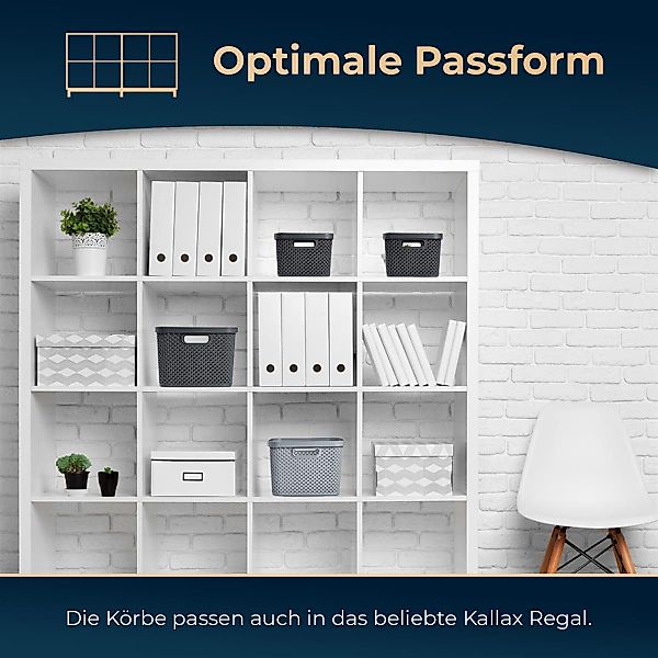 astor24 Aufbewahrungsbox 3er Set Aufbewahrungskorb mit günstig online kaufen