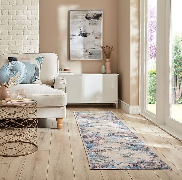 FLAIR RUGS Teppich "Reid Abstract" rechteckig 4 mm Höhe Waschbarer Teppich günstig online kaufen