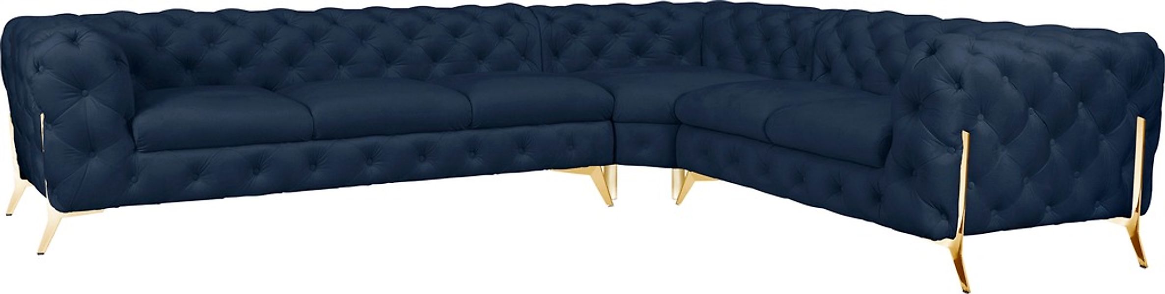 Leonique Chesterfield-Sofa "Amaury L-Form", großes Ecksofa, Chesterfield-Op günstig online kaufen