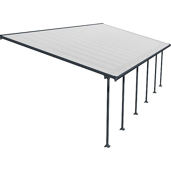 Palram - Canopia Terrassenüberdachung Feria Anthrazit 4x10.31 günstig online kaufen