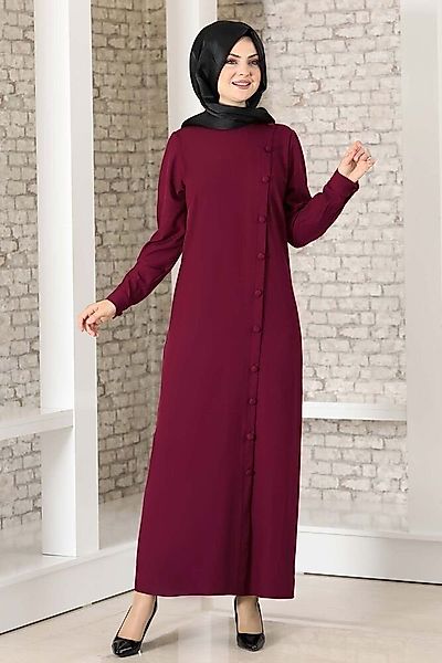 Modavitrini Hemdblusenkleid Abaya mit Knöpfen Hijab günstig online kaufen