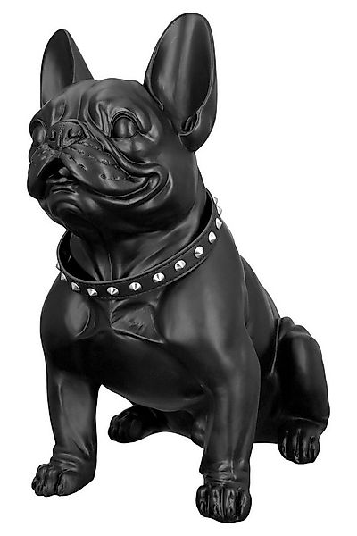 GILDE Dekofigur BULLDOG Figur - schwarz - Kunstharz - H. 41cm x B. 22cm - S günstig online kaufen