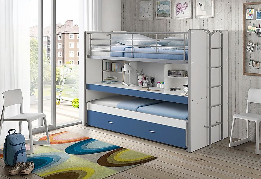 Vipack Hochbett "Bonny, mit 3 Schlafgelegenheiten, super praktisch im Kinde günstig online kaufen
