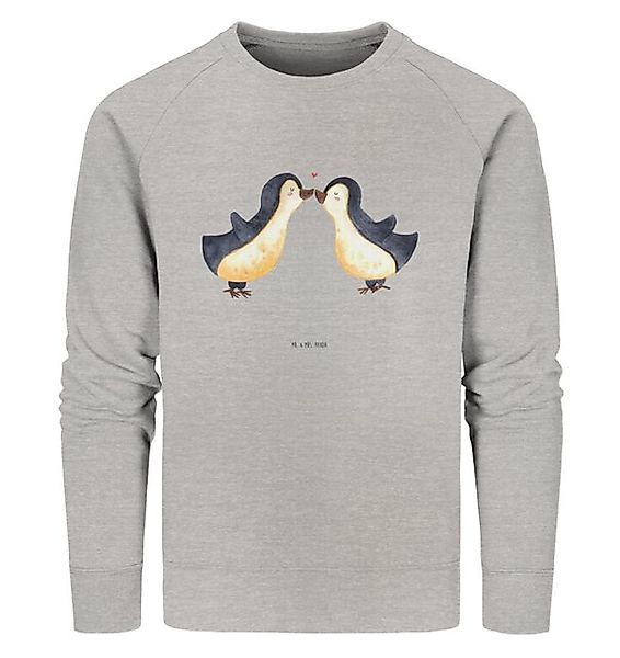 Mr. & Mrs. Panda Longpullover Pinguine Kuss Größe XS - Heather Grey - Gesch günstig online kaufen