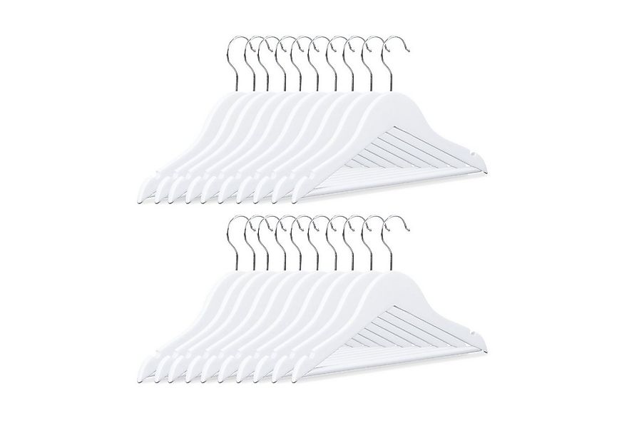 relaxdays Kleiderbügel Kinderkleiderbügel Holz 20er Set günstig online kaufen