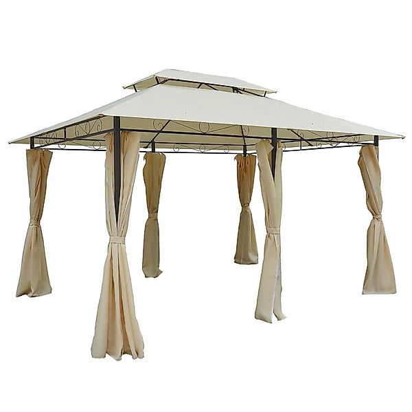 Outsunny Pavillon Gartenpavillon mit Doppeldach günstig online kaufen