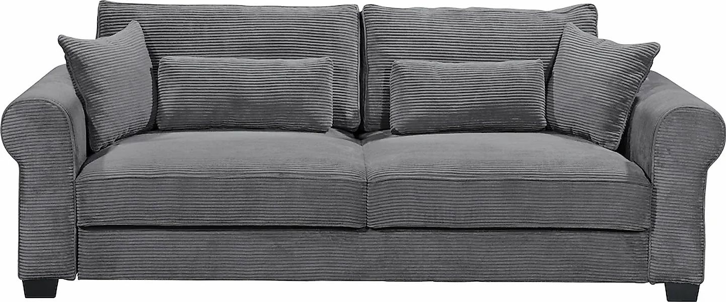 ED EXCITING DESIGN Schlafsofa "Angelina", mit Bettkasten & 4 Zierkissen günstig online kaufen