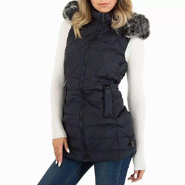 Ital-Design Steppweste Damen Freizeit (87256427) Kapuze (abnehmbar) Gefütte günstig online kaufen