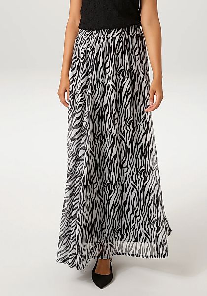 Aniston CASUAL Maxirock im trendigen Zebra-Muster - NEUE KOLLEKTION günstig online kaufen