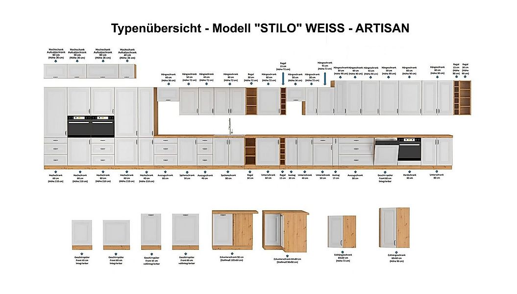 Küchen-Preisbombe Frontblende für integrierten Geschirrspüler 60 cm Küche S günstig online kaufen