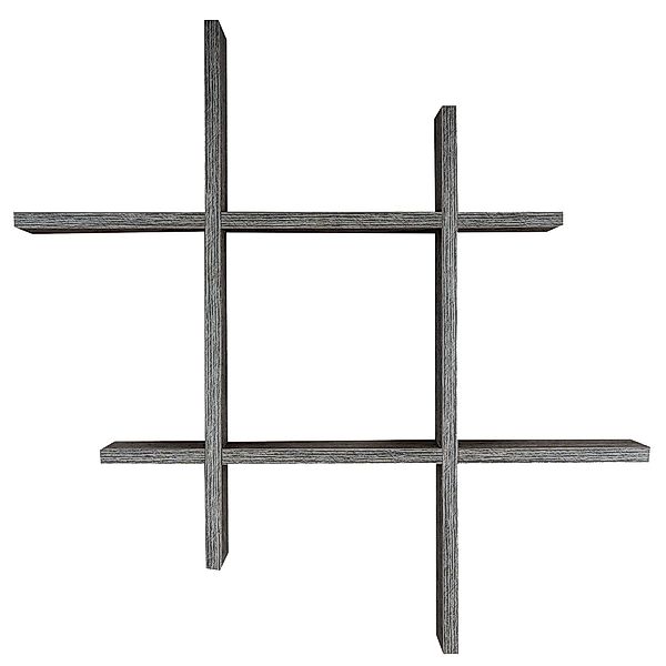 Levandeo® Wandregal, Hashtag Regal 75x75cm Wandregal günstig online kaufen