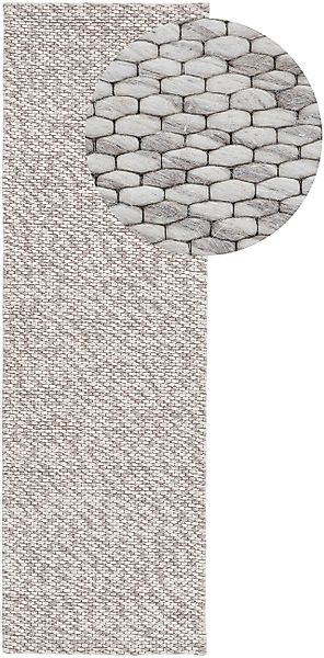 carpetfine Wollteppich »Sina, auch als Läufer«, rechteckig, 14 mm Höhe, Han günstig online kaufen
