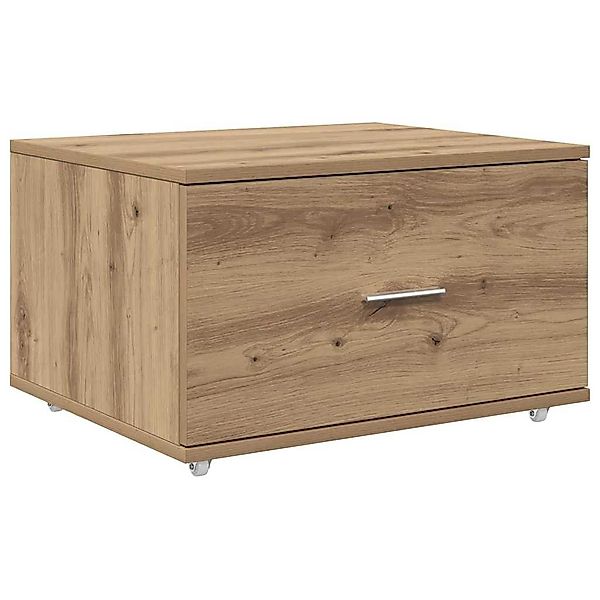 vidaXL Fächerschrank Schubladenschrank mit Rad Braun günstig online kaufen