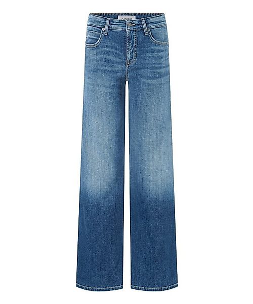 Cambio 5-Pocket-Jeans Tess wide leg mid blue splinted günstig online kaufen