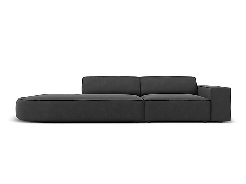 Micadoni Sofa Jodie, 3-Sitzer offen runde Recamiere günstig online kaufen